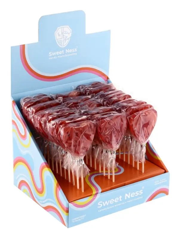 Карамель леденцовая &laquo;Сердце SUPER FOOD&raquo; на палочке, 30 г