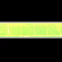 Светоотражающая повязка на липучке, 46±1 × 2,5 см, цвет жёлтый