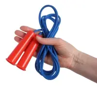 Скакалка спортивная, 3 м, регулируемая, синяя