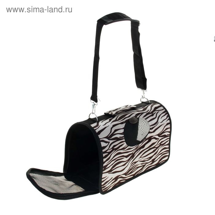 Сумка-переноска для животных  Сумка-переноска для животных "Белый тигр", размер S, 37,5 х 17 х 22 см