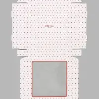 Коробка подарочная самосборная с окном &laquo;С любовью&raquo;, 19&times;19&times;3 см