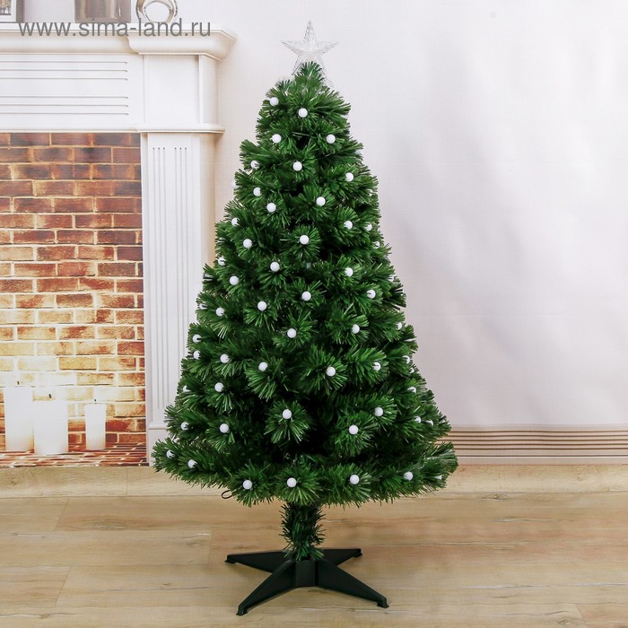 Ёлка фиброоптическая Ёлка фиброоптическая "Огонёк" 120 см d нижнего яруса 65 см 124 ветки