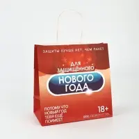 Набор пакетов подарочных &laquo;Новогодний праздник&raquo; 5 шт., 22&times;22&times;11 см