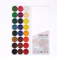 Акварель Calligrata kids, 24 цвета, пластик, европодвес