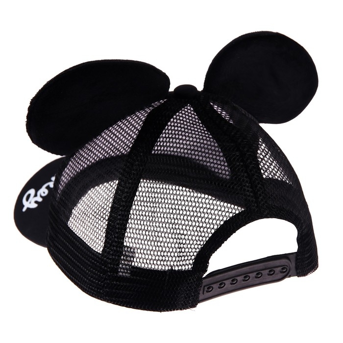 Кепка детская с ушками, с сеткой, размер 52-56, Микки Маус Кепка детская с ушками, с сеткой, размер 52-56, Микки Маус