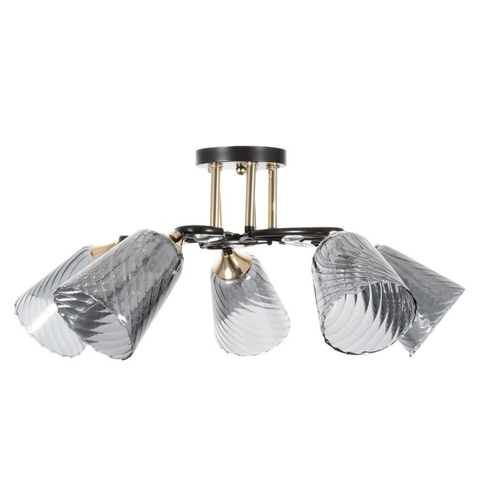 Люстра Люстра "Рони" 5хЕ27 40Вт черный 62х62х23см BayerLux