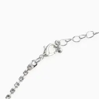 Набор 2 предмета: серьги, колье &laquo;Вечерний шик&raquo; белый в серебре