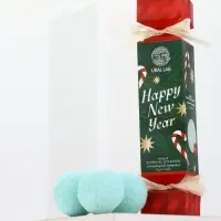 Бомбочки для ванны Happy New Year, набор 3 шт х 40 г, аромат новогодний леденец, URAL LAB