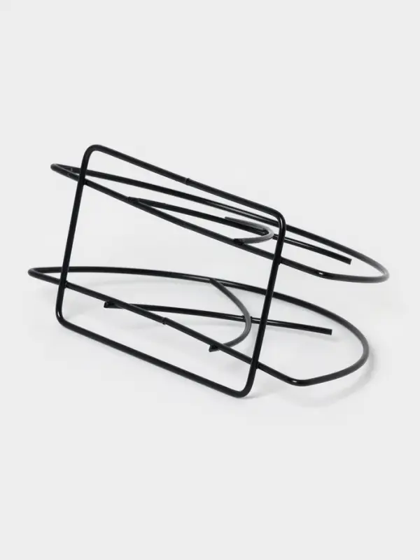 Салфетница Доляна &laquo;Лилия&raquo;, 13.5&times;6&times;7 см, чёрная