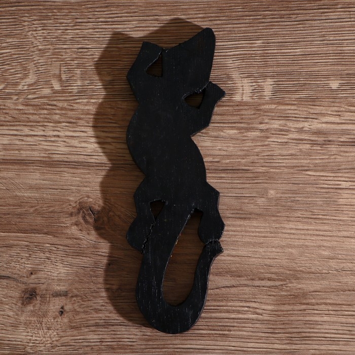 Панно настенное  Панно настенное "Геккон цветной" дерево 20х6х1 см