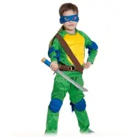 Карнавальный костюм «Ниндзя. Черепашка Леонардо», текстиль, р-р 30-32, рост 116-122 см Карнавальный костюм «Ниндзя. Черепашка Леонардо», текстиль, р-р 30-32, рост 116-122 см