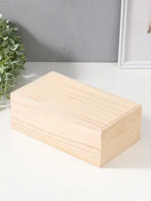 Шкатулка для росписи &laquo;Прямоугольник&raquo;, без замочка, заготовка для творчества, для украшений, 25.5&times;15&times;9 см