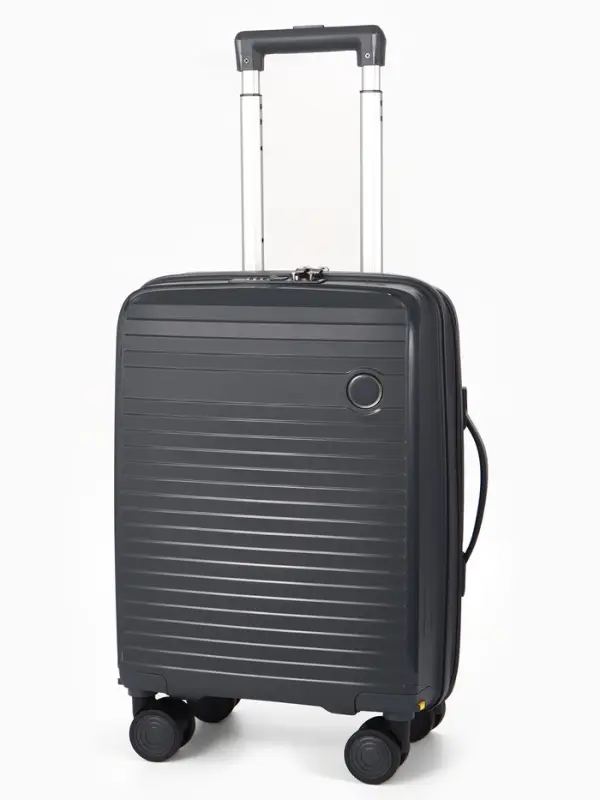 Чемодан на съёмных колесах, 18", кодовый замок, 33&times;16&times;49 см, серый