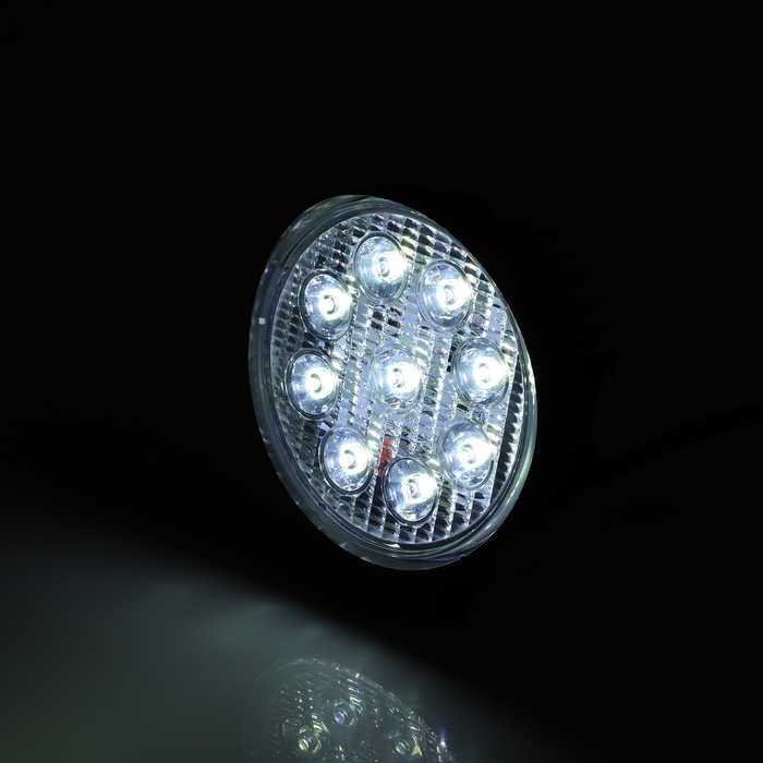 Фара светодиодная дополнительная 9 Cree smd 27 Вт, 10 - 30 В, 110 мм, круглая Фара светодиодная дополнительная 9 Cree smd 27 Вт, 10 - 30 В, 110 мм, круглая