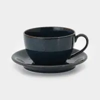 Чайная пара &laquo;Премиум&raquo;, 300 мл, фарфор, синяя