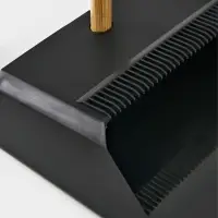 Щетка с совком "Meli" бамбуковый держатель, цвет черный 26х24х98 см Щетка с совком "Meli" бамбуковый держатель, цвет черный 26х24х98 см