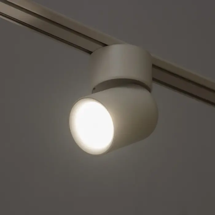 Светильник трековый BayerLux SLIM &laquo;Бочонок&raquo;, LED, 10 Вт, 3000K-6000К, 48 В, CRI90, 6.3&times;6.3&times;14.5 см, белый