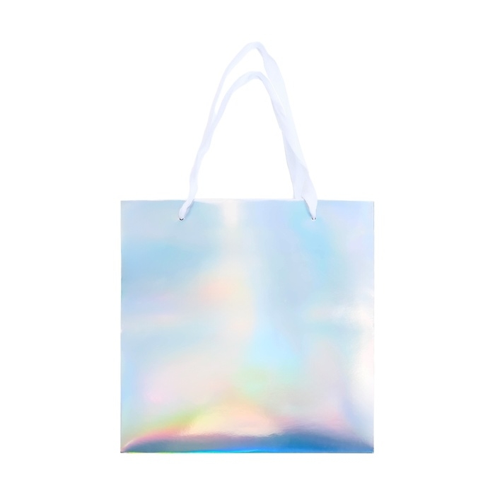 Пакет для торта с квадратным дном, голографический, 25 х 25 х 25 см Пакет для торта с квадратным дном, голографический, 25 х 25 х 25 см