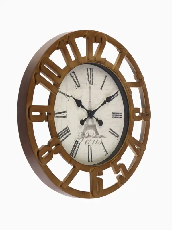 Часы настенные интерьерные &laquo;Эйфелева башня&raquo;, бесшумные, плавный ход, d=50 см