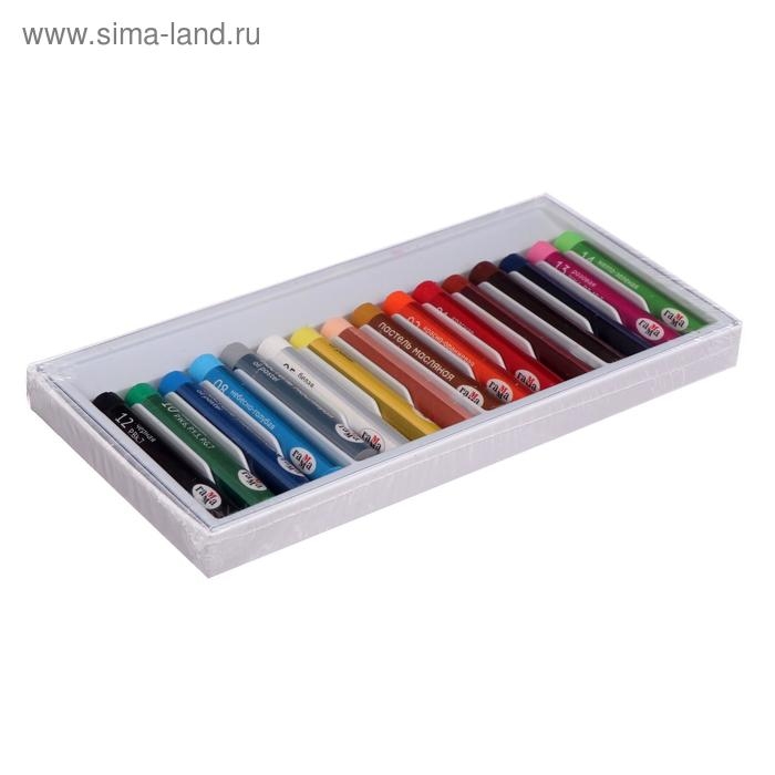 Пастель масляная, набор 16 цветов, Гамма Пастель масляная, набор 16 цветов, Гамма "Студия", d-8мм, l-65мм, в картонной коробке
