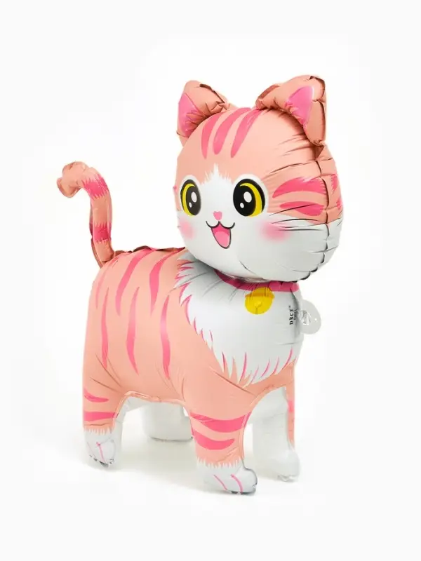 Воздушный шар фольгированный 22" &laquo;Розовая кошка&raquo;, фигура под воздух