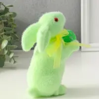 Сувенир пасхальный "Мятный заяц с пасхальным яйцом" 6х11х15,5 см