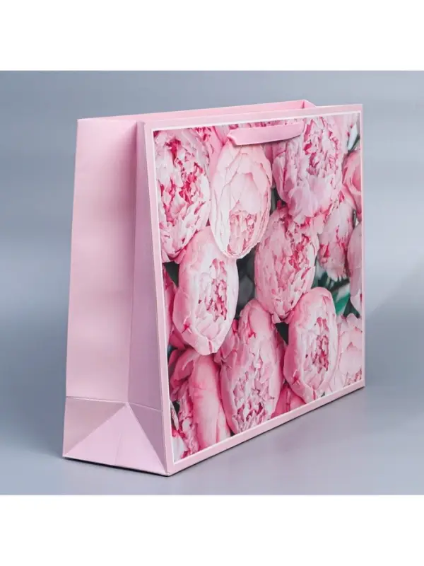 Пакет подарочный ламинированный, упаковка, For you, L 40&times;31&times;11.5 см
