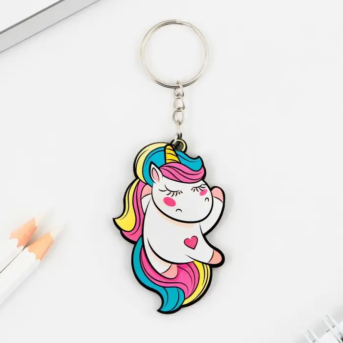 Брелок для ключей деревянный «Единорог», 5 х 6 см Брелок для ключей деревянный «Единорог», 5 х 6 см