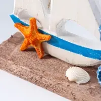 Сувенир интерьерный "Морской конёк и парусник" 4х14х17,5 см