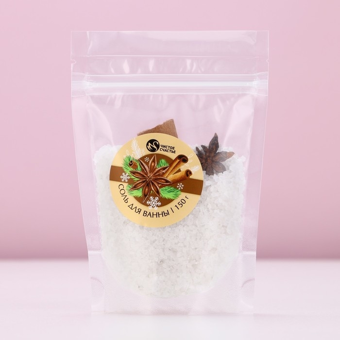 Соль для ванны с добавками, 150 гр, аромат корицы, Новый Год Соль для ванны с добавками, 150 гр, аромат корицы, Новый Год