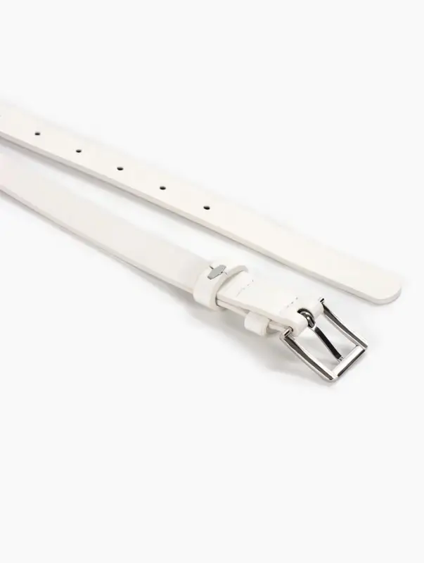 Ремень женский, 1 прокол, 1.8&times;105 см, пряжка металл, белый
