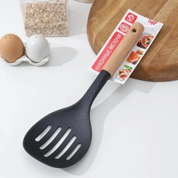 Шумовка Доляна Margo, 30 см, цвет чёрный Шумовка Доляна Margo, 30 см, цвет чёрный