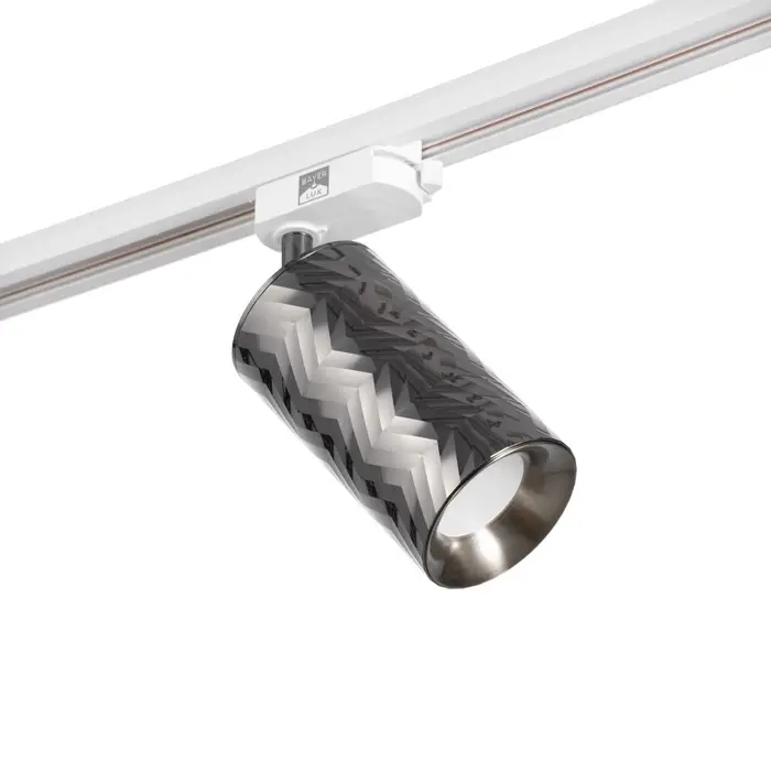 Светильник трековый BayerLux Simple &laquo;Астер&raquo; GU10, 220 В, 7.5&times;7.5&times;20 см, чёрный хром