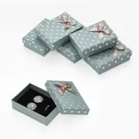 Набор подарочных коробочек 6 шт. под набор &laquo;Сердечки&raquo;, 7&times;9.5, цвет серый (7528512)