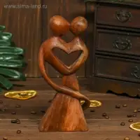 Сувенир дерево "Узы брака" коричневый цвет 20х9х3 см