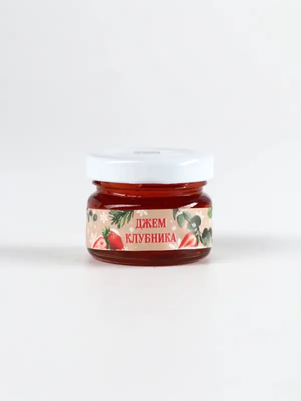 Набор новогодний  Набор новогодний "Здоровья и душевного тепла": джем, чай, орехи