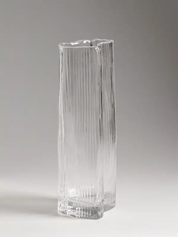 Ваза стекло настольная "Энико" 25х9 см, прозрачный
