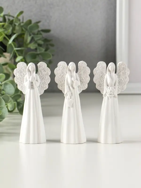 Фигурка полистоун &laquo;Белоснежный ангел безликий&raquo;, 11&times;5&times;3 см, МИКС