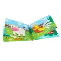 Книжка - игрушка для ванны Крошка Я &laquo;Рисуем пальчиками: животные фермы&raquo;, водная раскраска