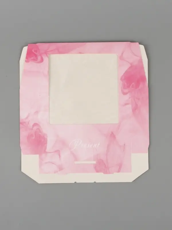 Коробка подарочная с окном &laquo;Подарок&raquo;, 20&times;20&times;4 см, самосборная