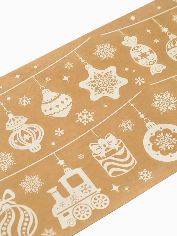 Виниловые наклейки на окна «Гирлянда», многоразовые, 70 × 25 см Виниловые наклейки на окна «Гирлянда», многоразовые, 70 × 25 см