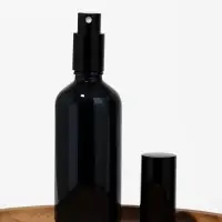 Флакон для парфюма, стеклянная, с распылителем Black, 100 мл, чёрный