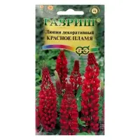 Семена цветов Люпин "Красное пламя", ц/п,  0,5 г Семена цветов Люпин "Красное пламя", ц/п,  0,5 г