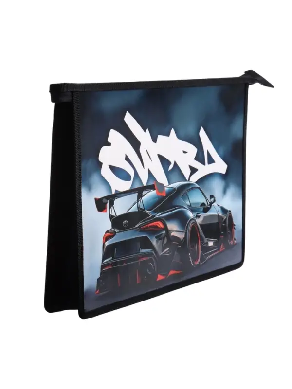 Папка для тетрадей А4 &laquo;Спортивное авто&raquo;, молния сверху, ламинированный картон