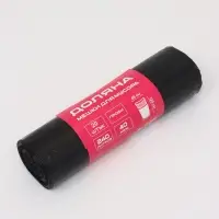 Мешки для мусора 240 л , ПВД, 40 мкм, 20 шт в рул, 86х120 см, цвет черный
