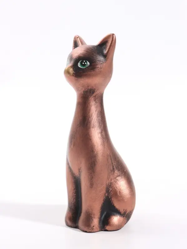 Фигурка декоративная &laquo;Кошка-Нефертити&raquo;, 6.5&times;18 см, бронза