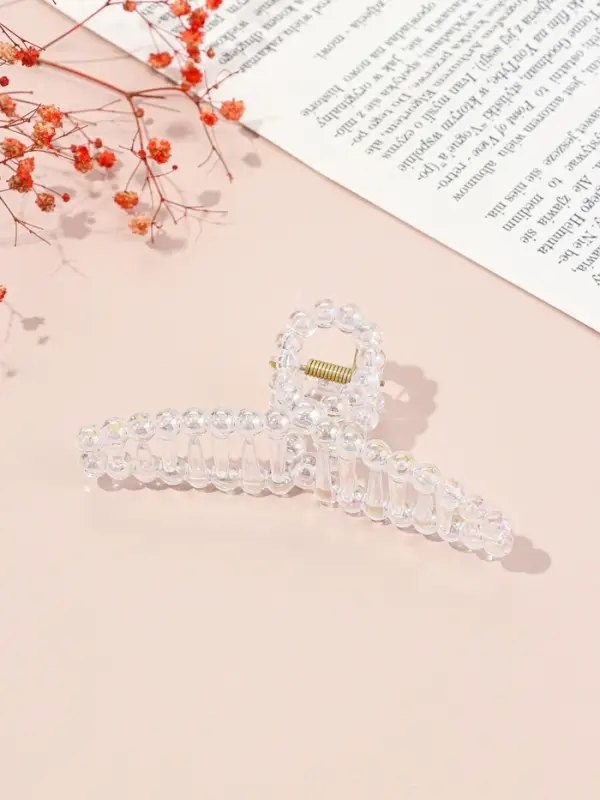 Крабик для волос &laquo;Хелен&raquo;, петля, 11 см, прозрачный