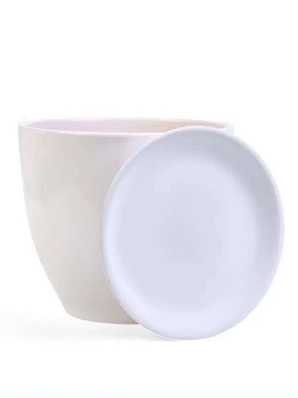 Набор горшков цветочный поддоном 4 шт 0,4 / 1 / 2,5 / 5 л керамика, Белый Набор горшков цветочный поддоном 4 шт 0,4 / 1 / 2,5 / 5 л керамика, Белый