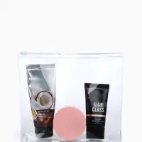 Косметичка для бассейна, с застёжкой зип-лок, маленькая, прозрачная