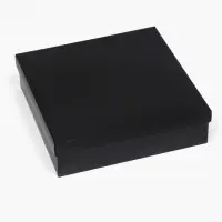 Коробка подарочная складная, упаковка, крышка-дно, чёрная, 30&times;30&times;8 см